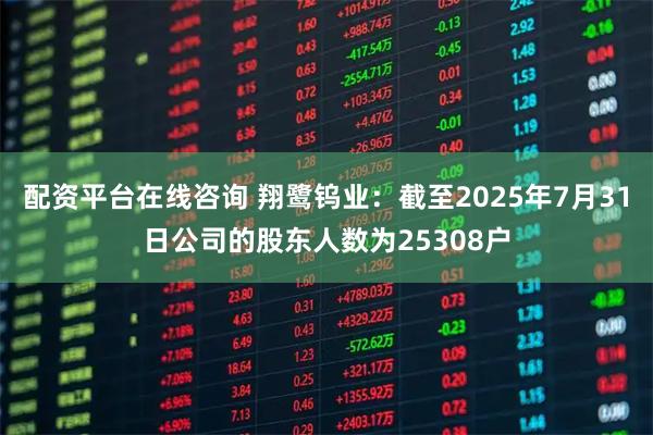 配资平台在线咨询 翔鹭钨业：截至2025年7月31日公司的股东人数为25308户