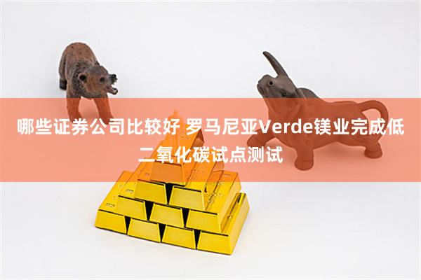 哪些证券公司比较好 罗马尼亚Verde镁业完成低二氧化碳试点测试