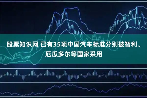 股票知识网 已有35项中国汽车标准分别被智利、厄瓜多尔等国家采用