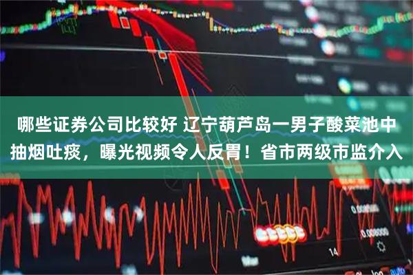 哪些证券公司比较好 辽宁葫芦岛一男子酸菜池中抽烟吐痰，曝光视频令人反胃！省市两级市监介入